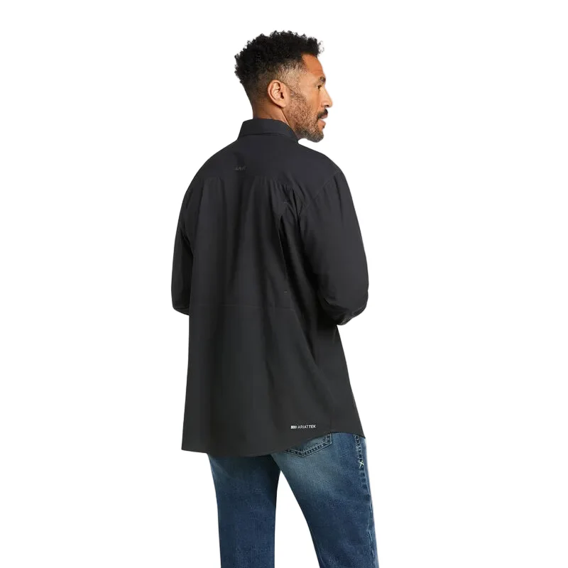 Ariat Men's Venttek Outbound Classic Long Sleeve Shirt - Black - Image 3
