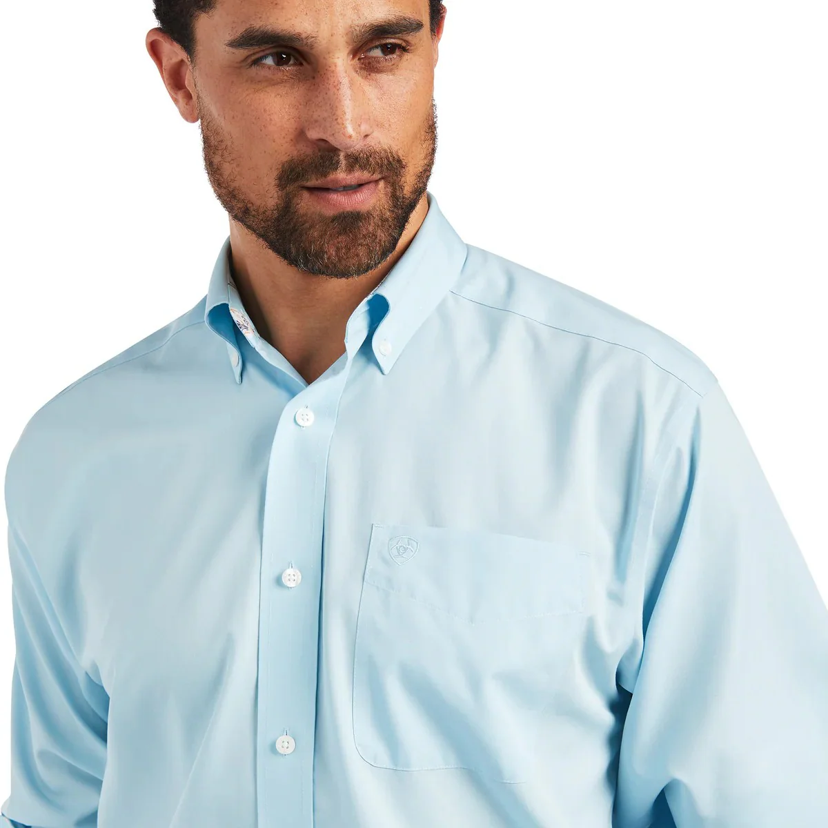 Ariat Men's WF Solid Pinpoint Oxford Classic Fit Shirt - Image 2