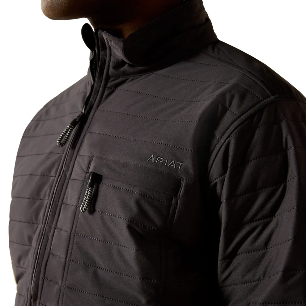 Ariat Men's Wylie Full Zip Jacket - Obsidian