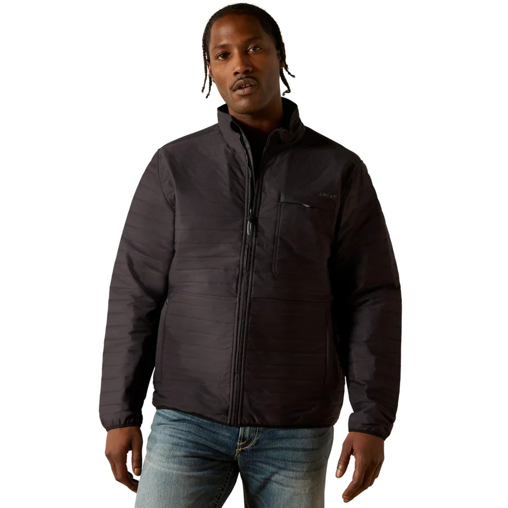 Ariat Men's Wylie Full Zip Jacket - Obsidian - Image 2