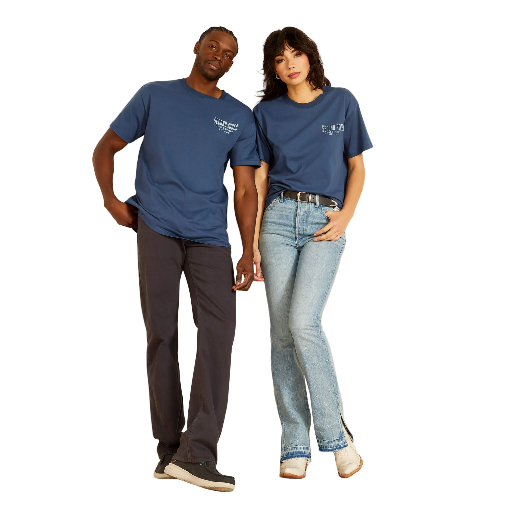 Ariat Unisex Sendero Second Rodeo T-Shirt - Dark Denim - Image 4
