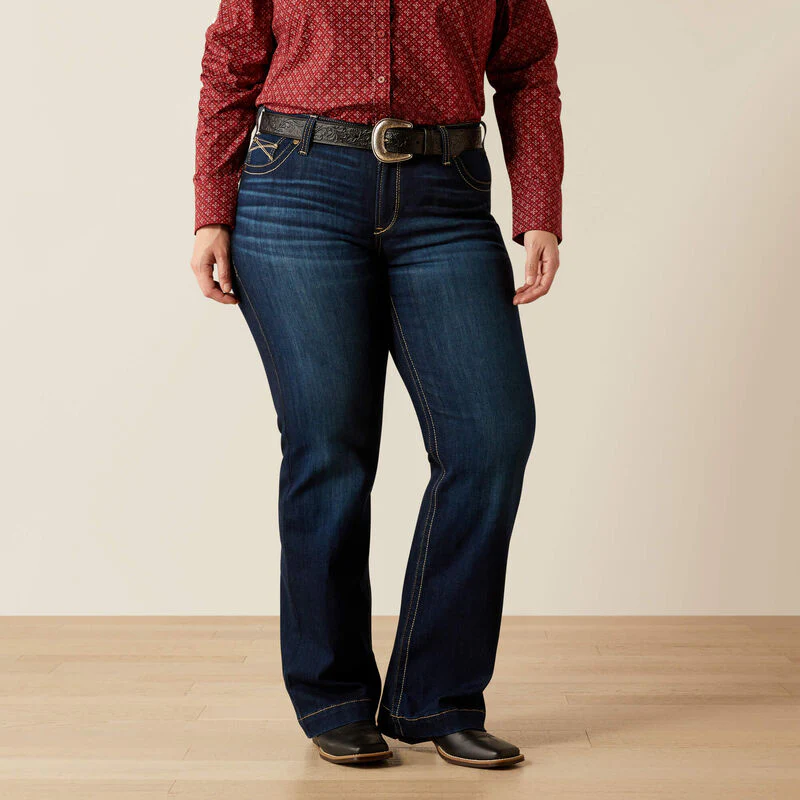 Ariat Women's Mid Rise Lizzie Trouser Jeans - Pennsylvania - Image 2