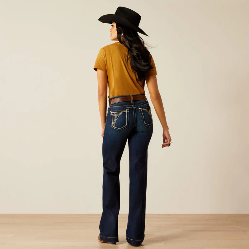 Ariat Women's Mid Rise Lizzie Trouser Jeans - Pennsylvania - Image 4