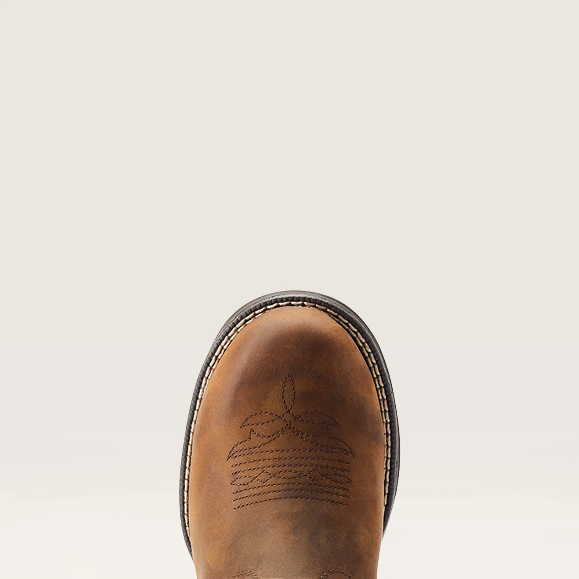 Ariat Women's Anthem Round Toe Shortie Waterproof Western Boots - Glazed Brown - Image 4