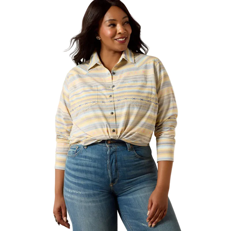 Ariat Women's Billie Jean Long Sleeve Shirt - Sunrise Serape - Image 2