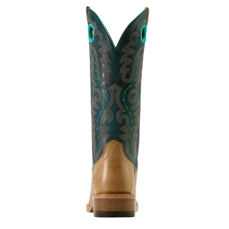 Ariat Women's Boon Cutter Toe Western Boot - Caramelized Pursuit of Teal - Image 2