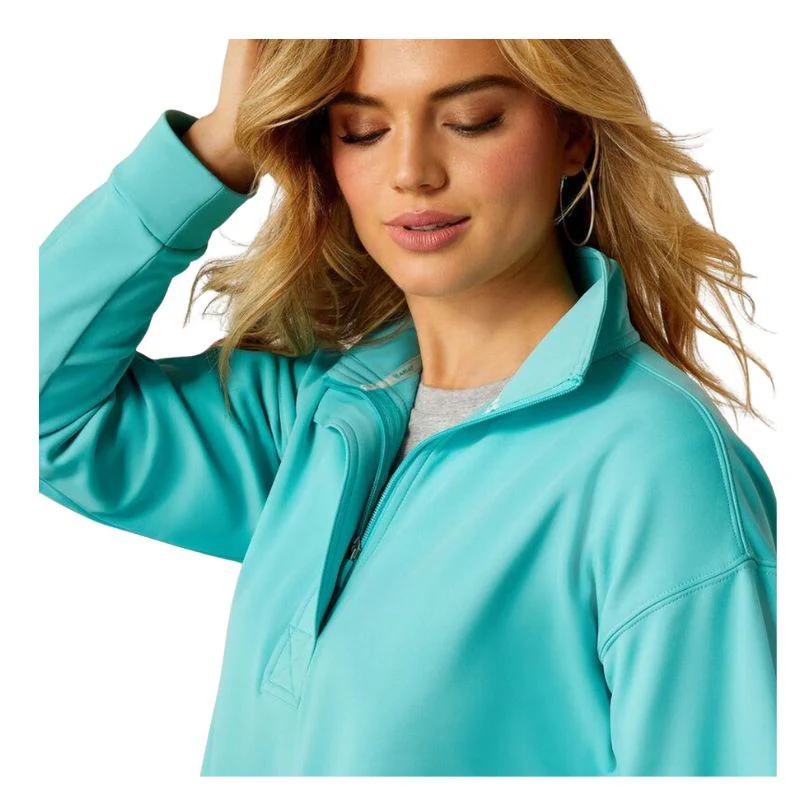 Ariat Women's Breeze 1/2 Zip Long Sleeve Sweatshirt - Assorted Colours - Image 2