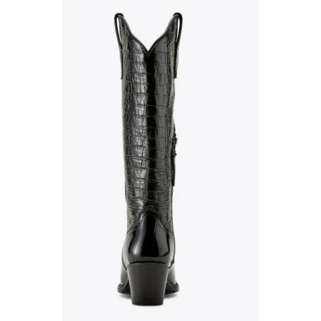 Ariat Women's Casanova Western Boots - Luxe Caviar Croc Print - Image 2