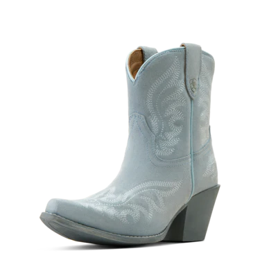 Ariat Women's Chandler Western Boots - Baby Blue Jean Suede