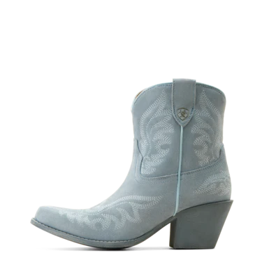 Ariat Women's Chandler Western Boots - Baby Blue Jean Suede - Image 3