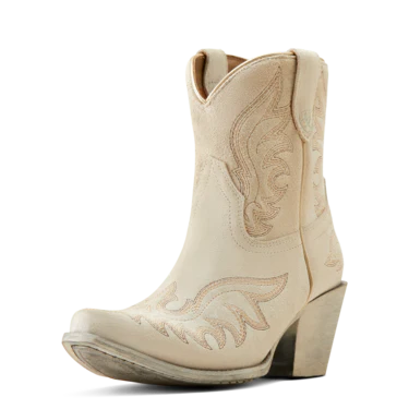 Ariat Women's Chandler Western Boots - White Suede