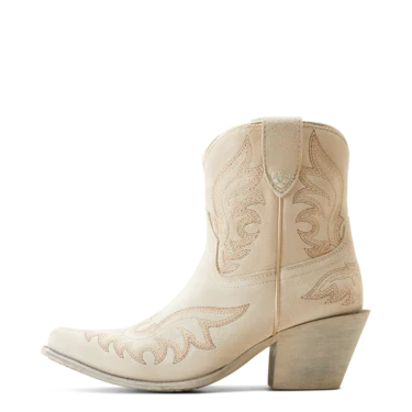 Ariat Women's Chandler Western Boots - White Suede - Image 3