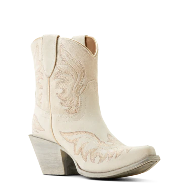 Ariat Women's Chandler Western Boots - White Suede - Image 6