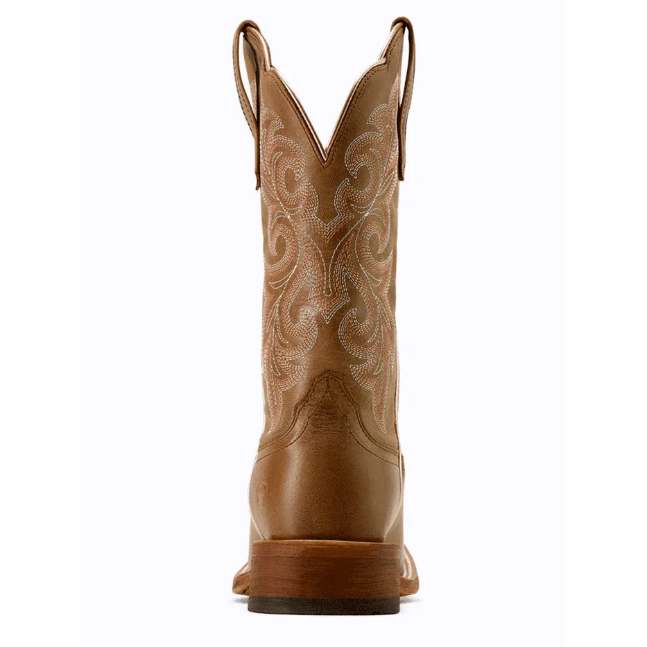 Ariat Women's County Lane Wide Square Toe Western Boot- Natural Tan - Image 2