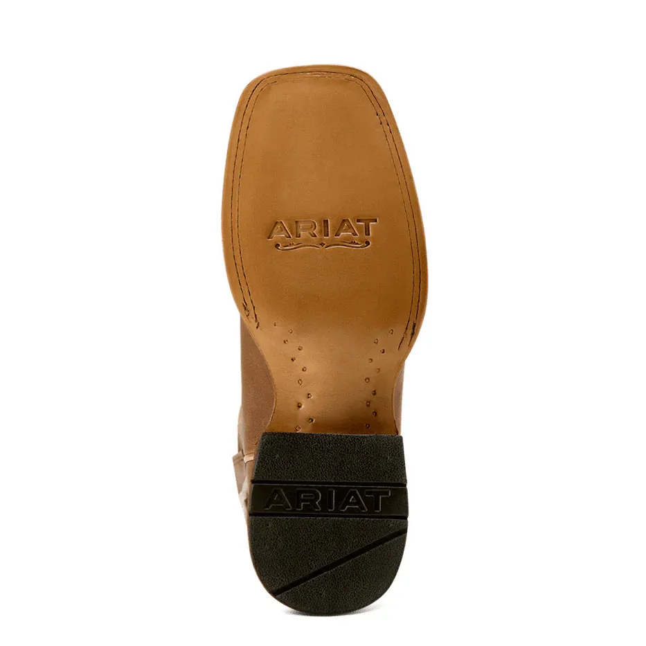 Ariat Women's County Lane Wide Square Toe Western Boot- Natural Tan - Image 3