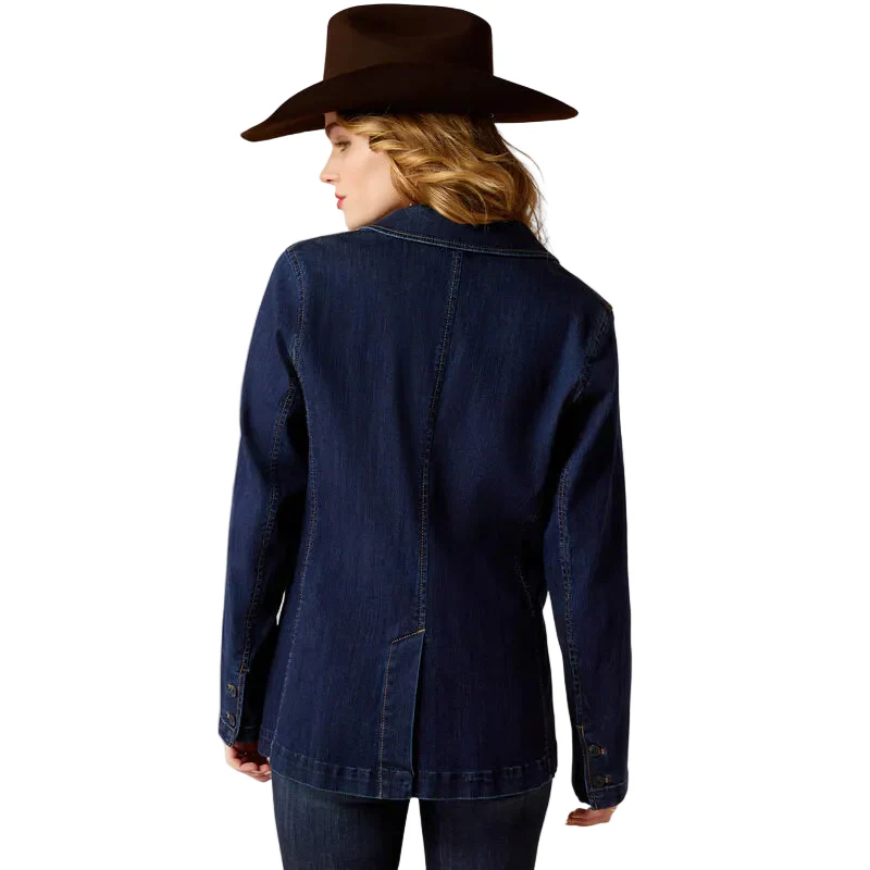 Ariat Women's Denim Blazer - Dark Wash - Image 2