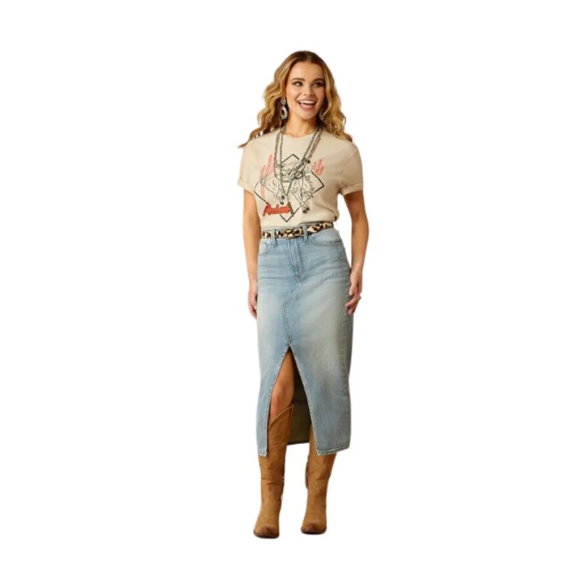 Ariat Women's Desert Bronc T-Shirt - Natural - Image 3