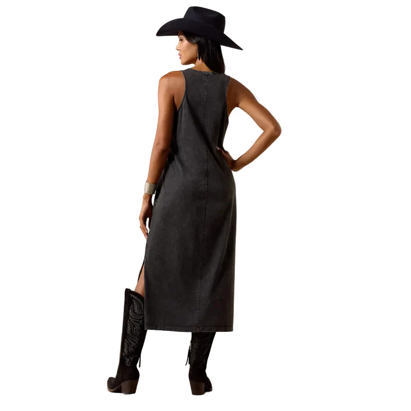 Ariat Women's Desert Mirage Dress - Black Mineral Wash - Image 3