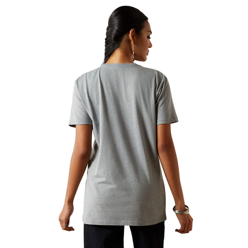Ariat Women's Don't Press Your Luck Tee Shirt - Iceberg - Image 2