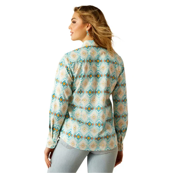 Ariat Women's Everyday Western Long Sleeve Shirt - Cayo Print - Image 2