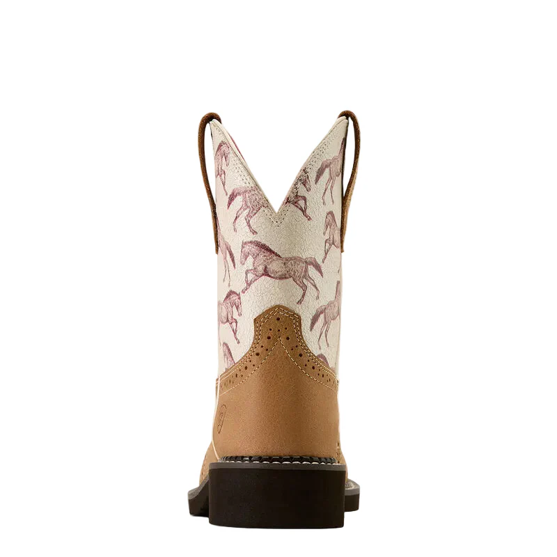 Ariat Women's Fatbaby Heritage Farrah Western Boot - Dusted Brown Sepia Stampede - Image 3