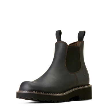 Ariat Women's Fatbaby Twin Gore Western Boots - Black Deertan