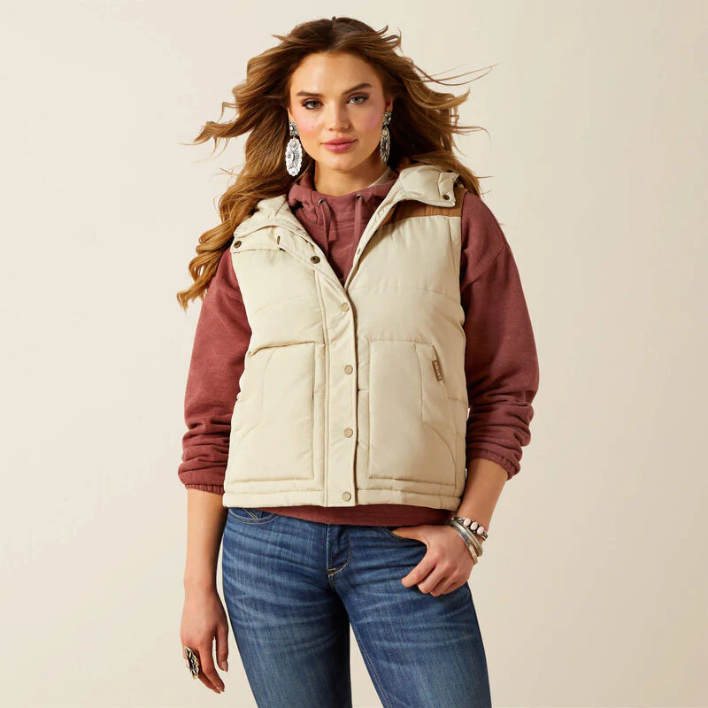 Ariat Women's Frontier Puffer Vest - Multiple Colours - Image 3