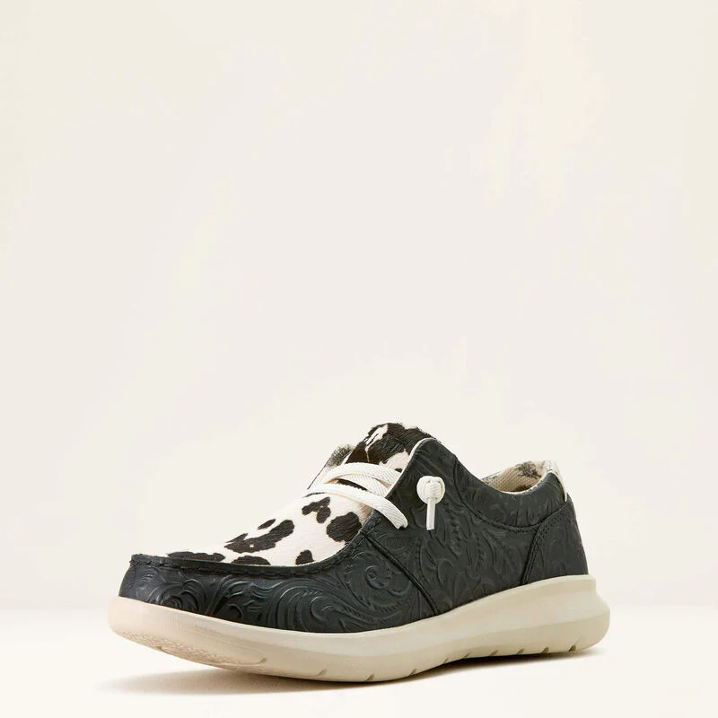 Ariat Women's Hair On Hilo Shoes - Black/White