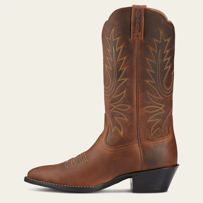 Ariat Women's Heritage Round Toe Western Boots - Distressed Brown - Image 2