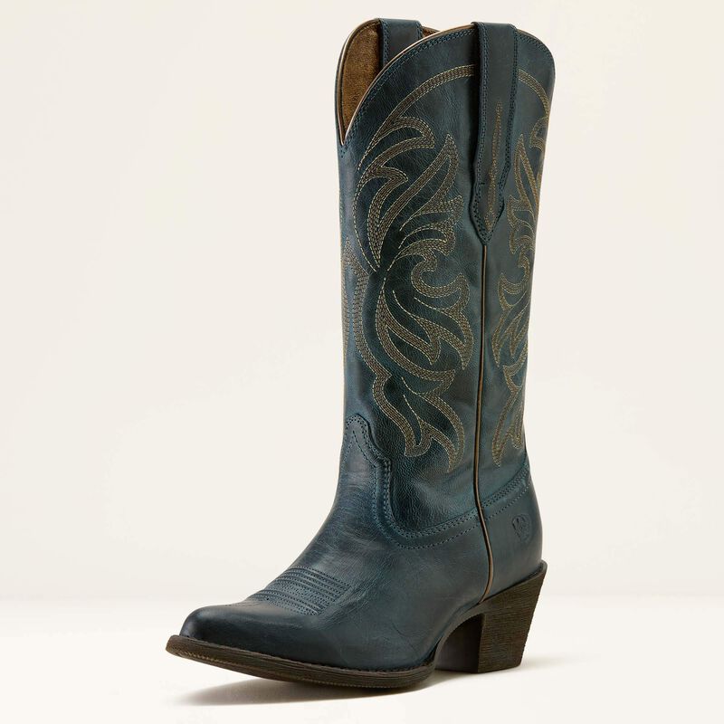 Ariat Women's Heritage Western J Toe Boot-Fresh Denim - Image 2