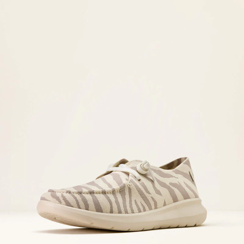 Ariat Women's Hilo Shoe- White Tiger Knit