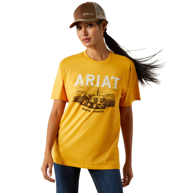 Ariat Women's Keep It Rural Tee Shirt - Mustard
