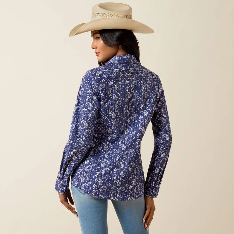 Ariat Women's Kirby Long Sleeve Stretch Shirt - Paisley Floral Print - Image 2
