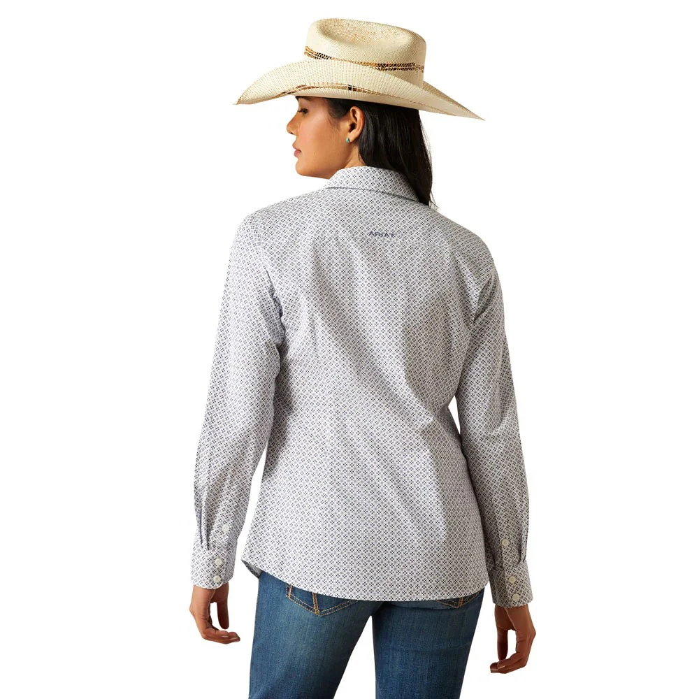 Ariat Women's Kirby Stretch Shirt- Ocean Geo - Image 3
