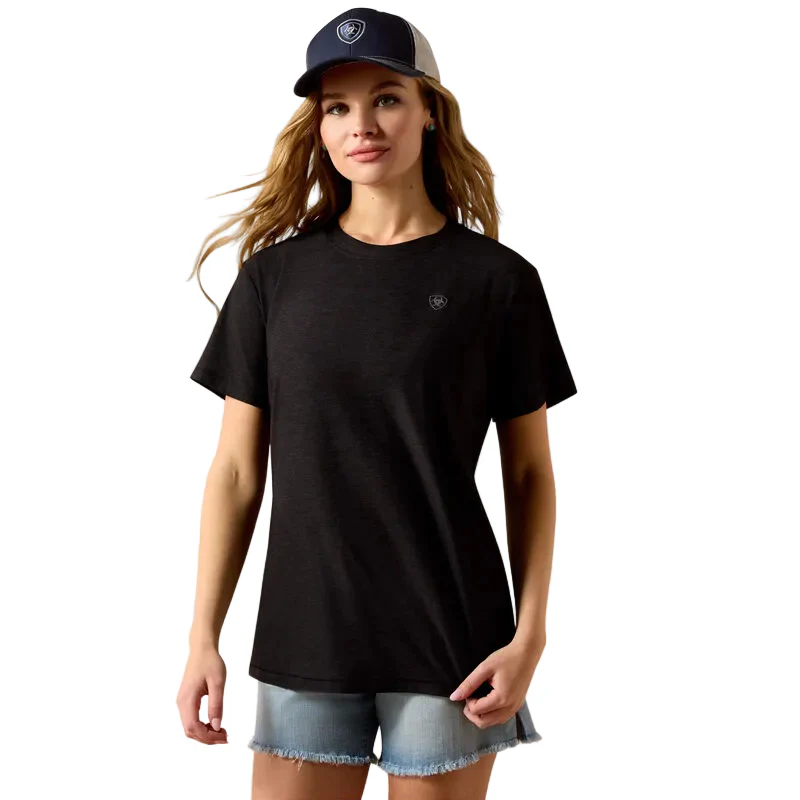 Ariat Women's Laguna Logo Short Sleeve Tee Shirt - Black