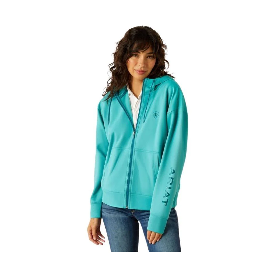 Ariat Women's Long Sleeve Breeze Full Zip Hoodie - Assorted Colours - Image 2