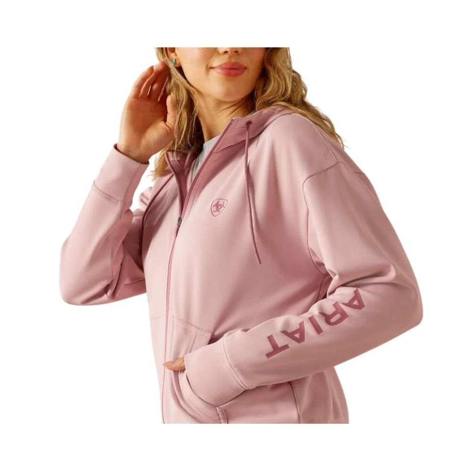 Ariat Women's Long Sleeve Breeze Full Zip Hoodie - Assorted Colours - Image 5