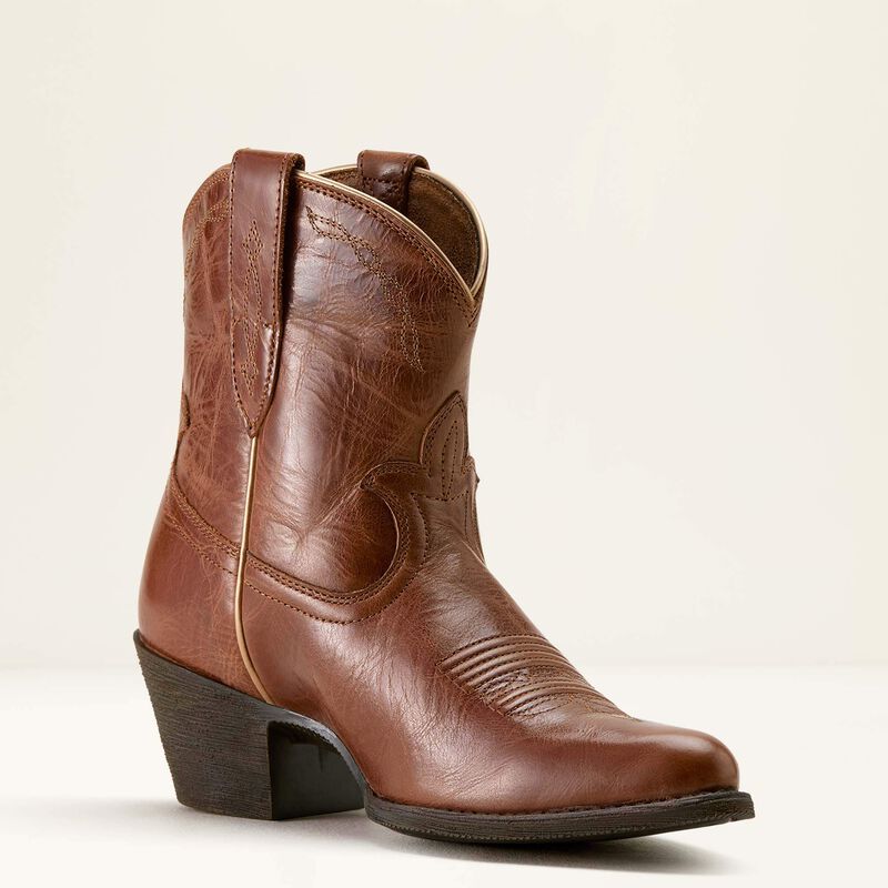 Ariat Women's Maggie J Toe Western Boot- Aged Siennna - Image 6