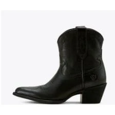 Ariat Women's Maggie J Toe Western Boot- Black Night - Image 4