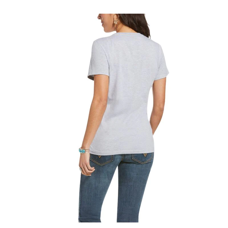 Ariat Women's On The Farm T-Shirt Athletic Heather - Image 2