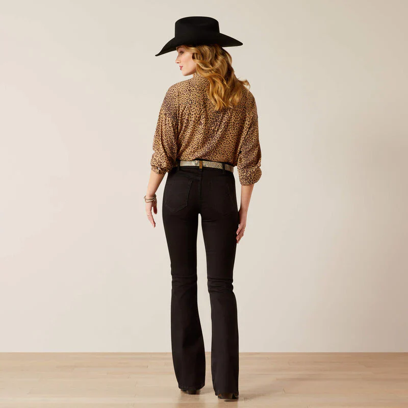 Ariat Women's Perfect Rise Ella Boot Cut Jeans - Black - Image 3