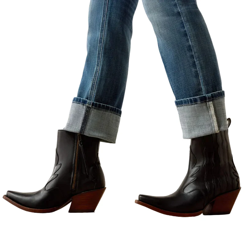 Ariat Women's Perfect Rise Silvie Straight Leg Crop Jeans - Glenwood - Image 5