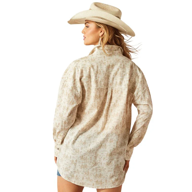 Ariat Women's Poppy Summer Overshirt Shirt - Assorted Colours - Image 3