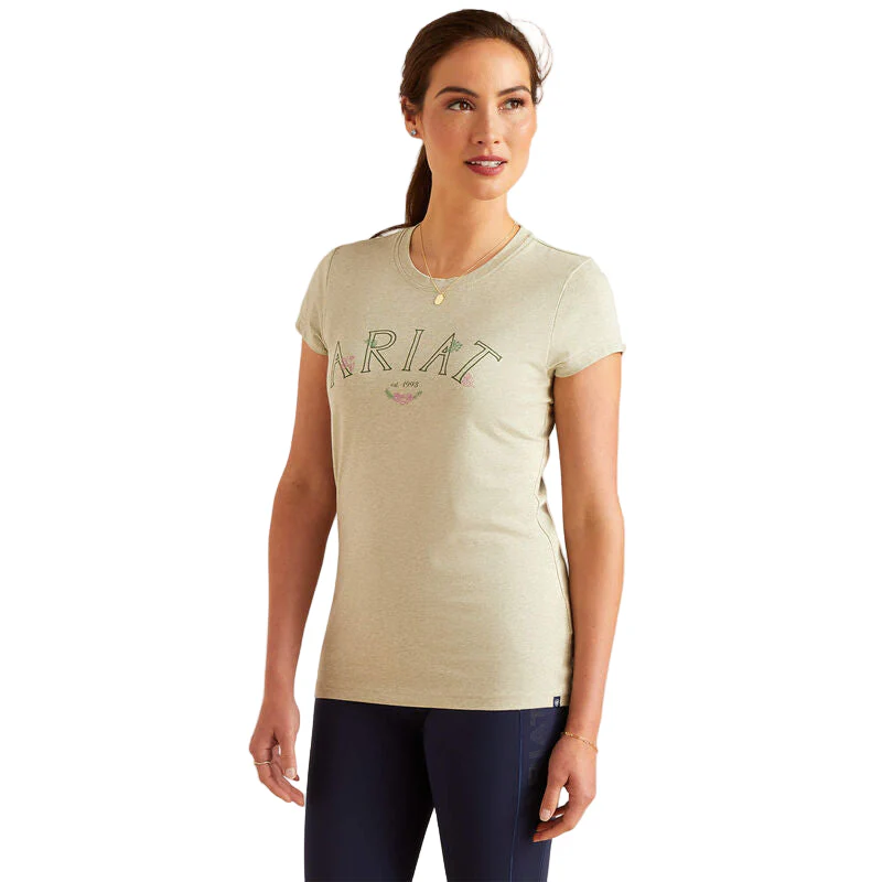 Ariat Women's Posey Short Sleeve T-Shirt - Heather Laurel Green