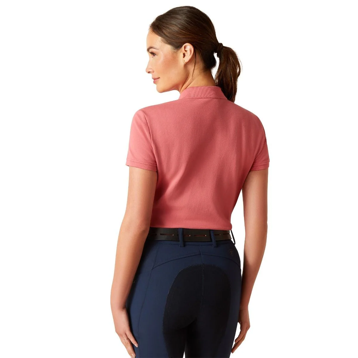 Ariat Women's Prix 2.0 Polo Short Sleeve T-Shirt - Slate Rose - Image 2