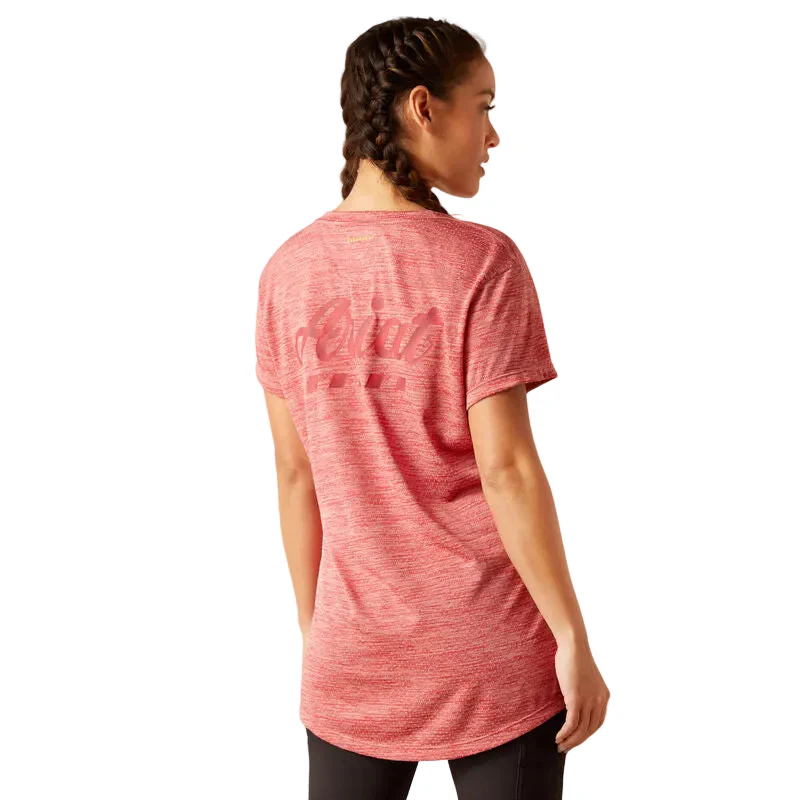 Ariat Women's Rebar Evolution Logo T-Shirt - Mineral Red - Image 2
