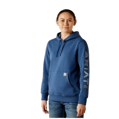 Ariat Women's Rebar Graphic Hoodie - Ensign Blue/Endless Sky