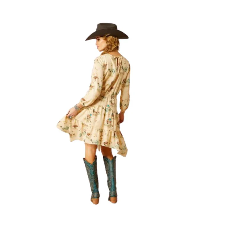 Ariat Women's Retro Ranch Print Dress - Image 3