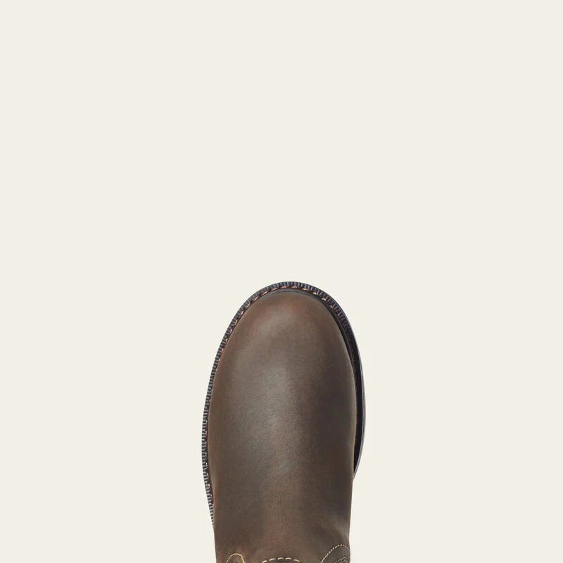 Ariat Women's Riveter Chelsea CSA Waterproof Composite Toe Work Boot - Dark Brown - Image 5