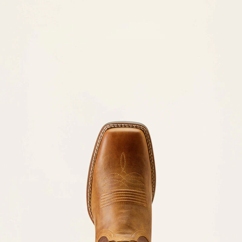 Ariat Women's Round Up Ruidoso Western Boots - Pearl/Burnished Chestnut - Image 4